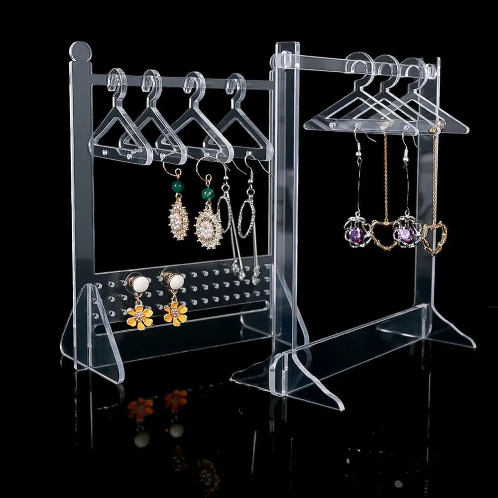 Acrylic Hanger Earring Display Stand, Mini Cute Coat Hanger Stand, Tabletop Jewelry Display Organizer Rack, Hanging Jewelry Organizer, Show Case Earring Hook, 8pcs Coat Hanger Earrings Holder Acrylic Hanger Earring Display Stand, Mini Cute Coat Hanger Stand, Tabletop Jewelry Display Organizer Rack, Hanging Jewelry Organizer, Show Case Earring Hook, 8pcs Coat Hanger Earrings Holder